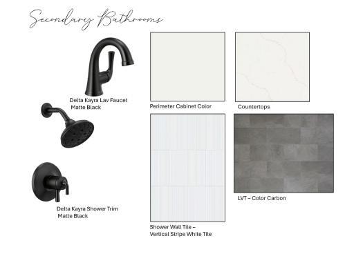 Secondary Bathroom Finishes