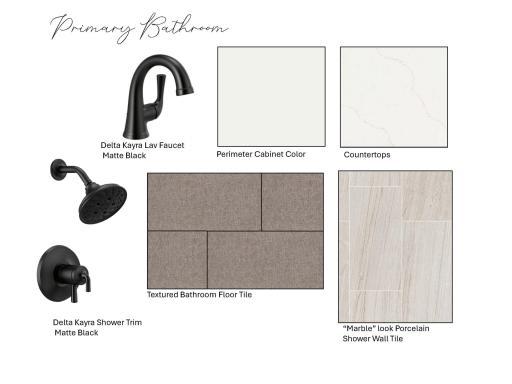 Primary Bathroom Finishes