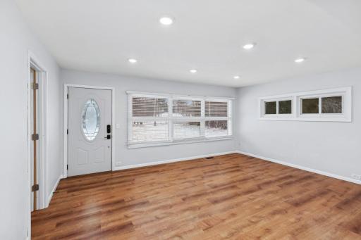 Large living room front of house