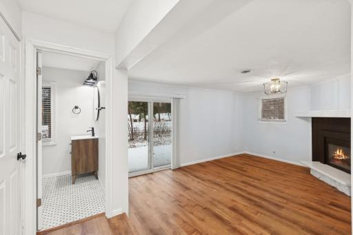 Patio off family room