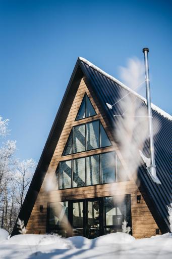 A- Frame in the winter