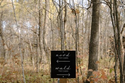 Tiny cabin directional