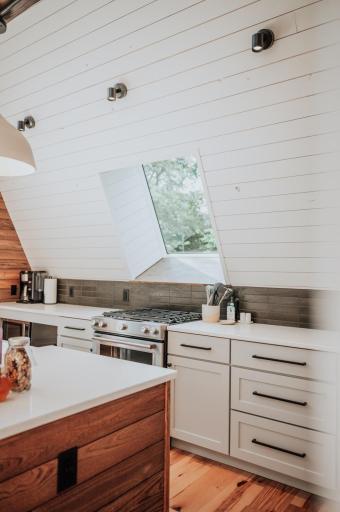 A-frame kitchen