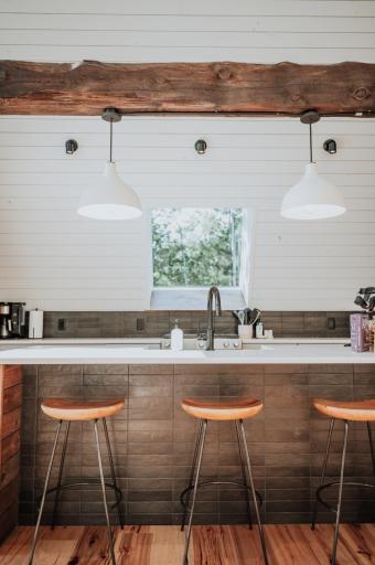 A-frame kitchen