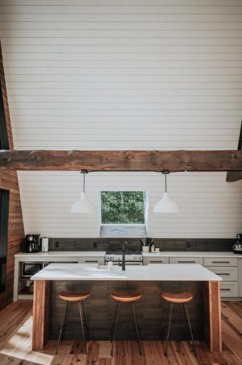 A-frame kitchen