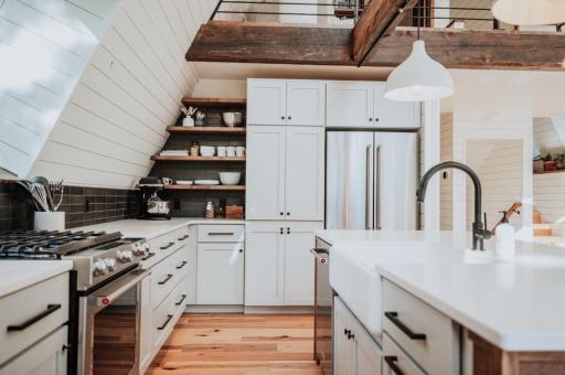 A-frame kitchen