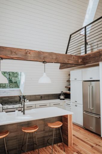 A-frame kitchen