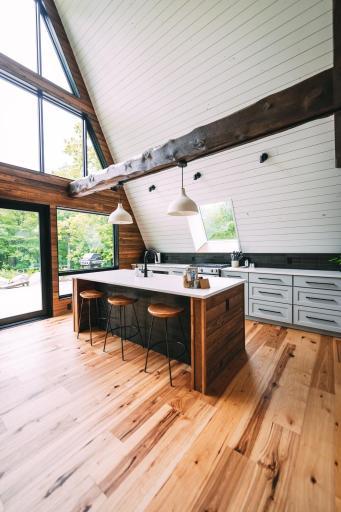 A-frame kitchen