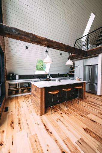 A-frame kitchen