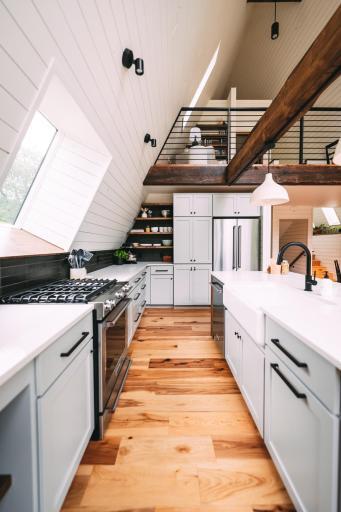 A-frame kitchen