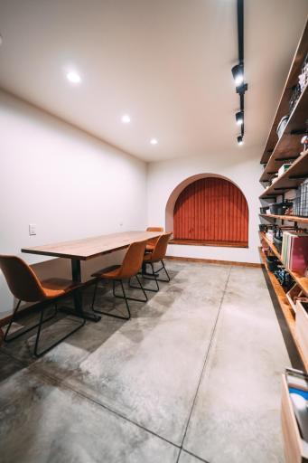 A-frame craft/makers room