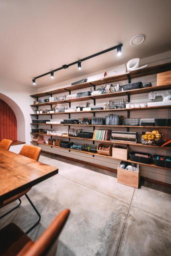 A-frame craft/makers room