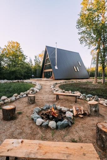 A-frame fire pit