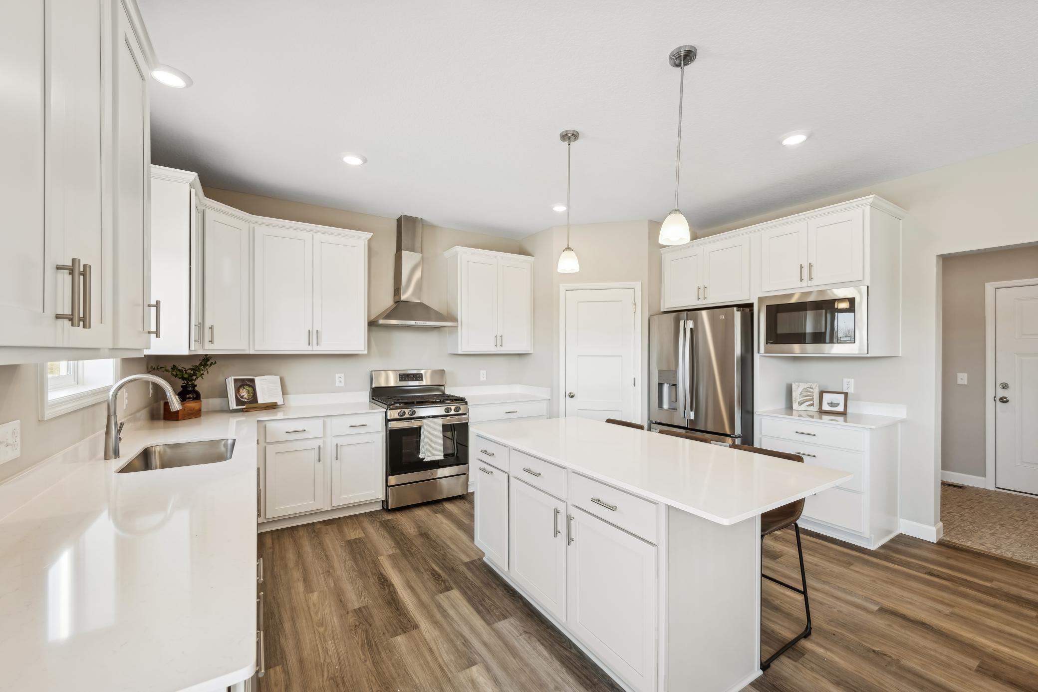 Photos taken from a former model, talk with sales agent about finishes going into home.