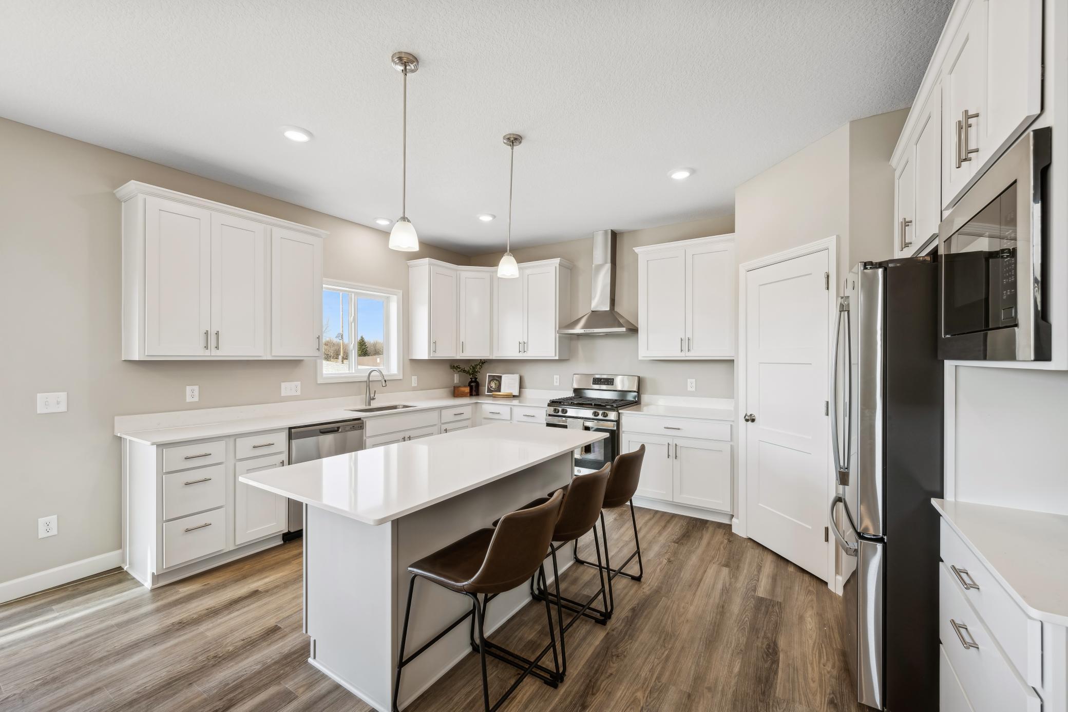 Photos taken from a former model, talk with sales agent about finishes going into home.