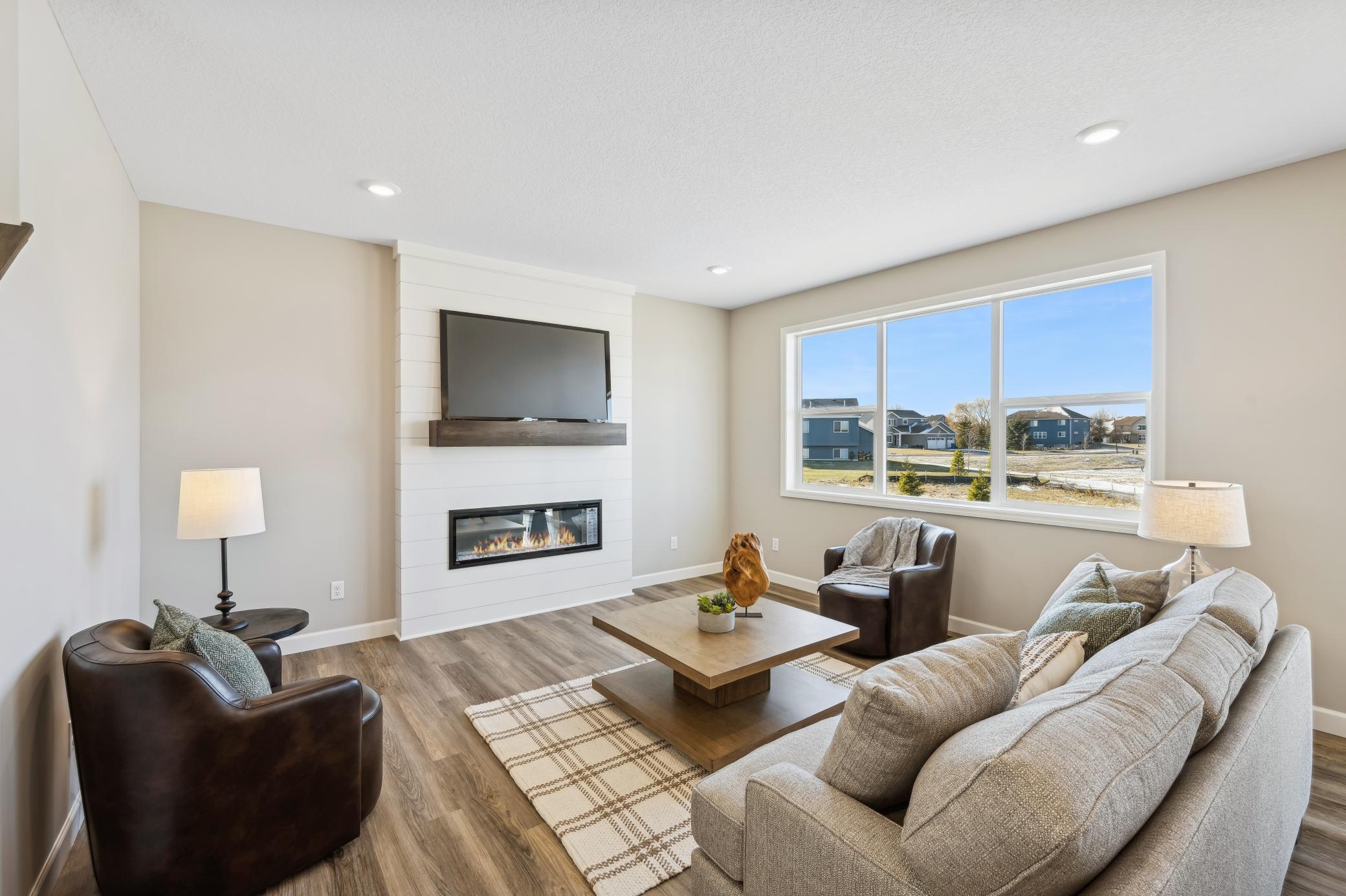 Photos taken from a former model, talk with sales agent about finishes going into home.