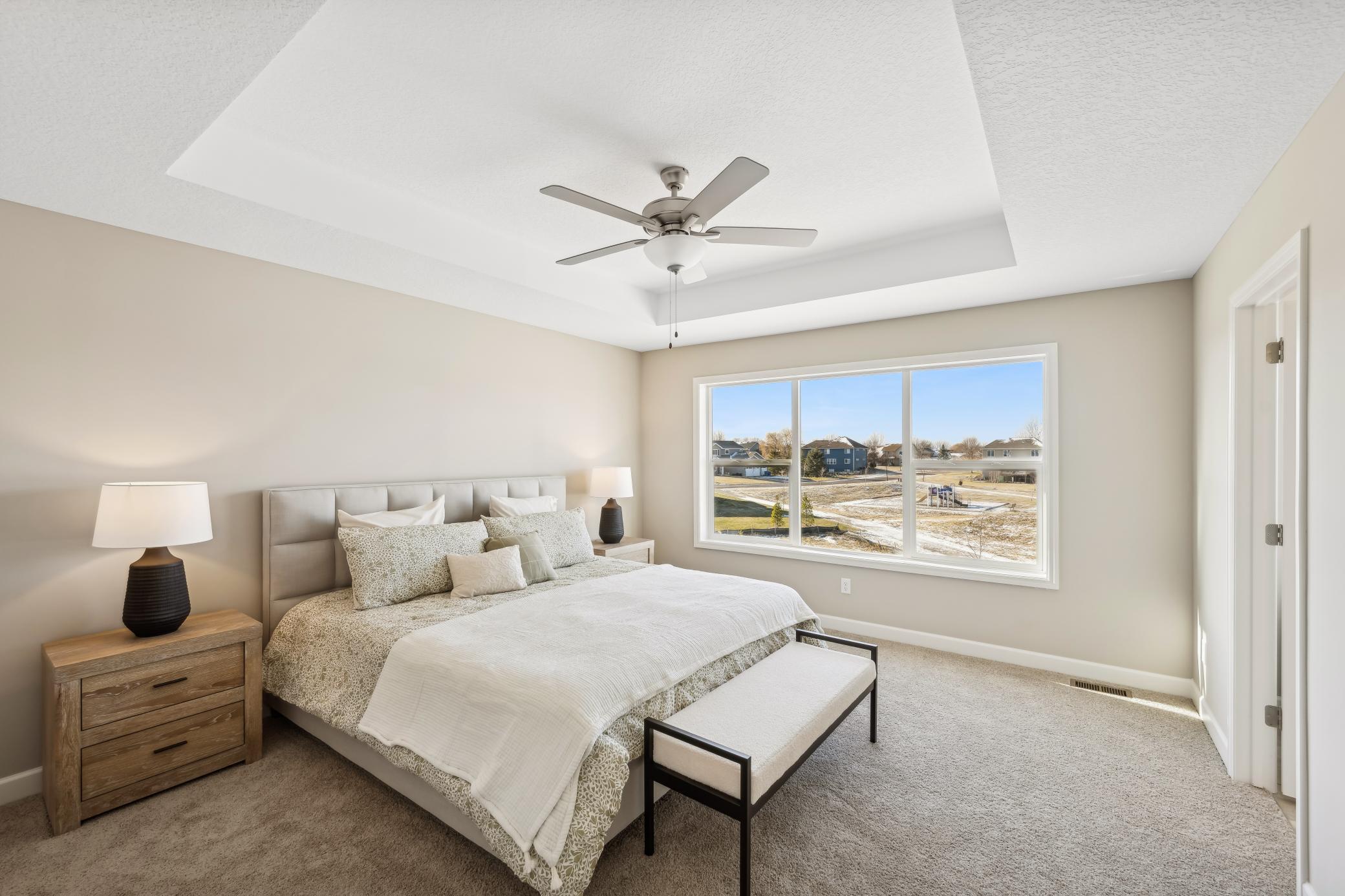 Photos taken from a former model, talk with sales agent about finishes going into home.