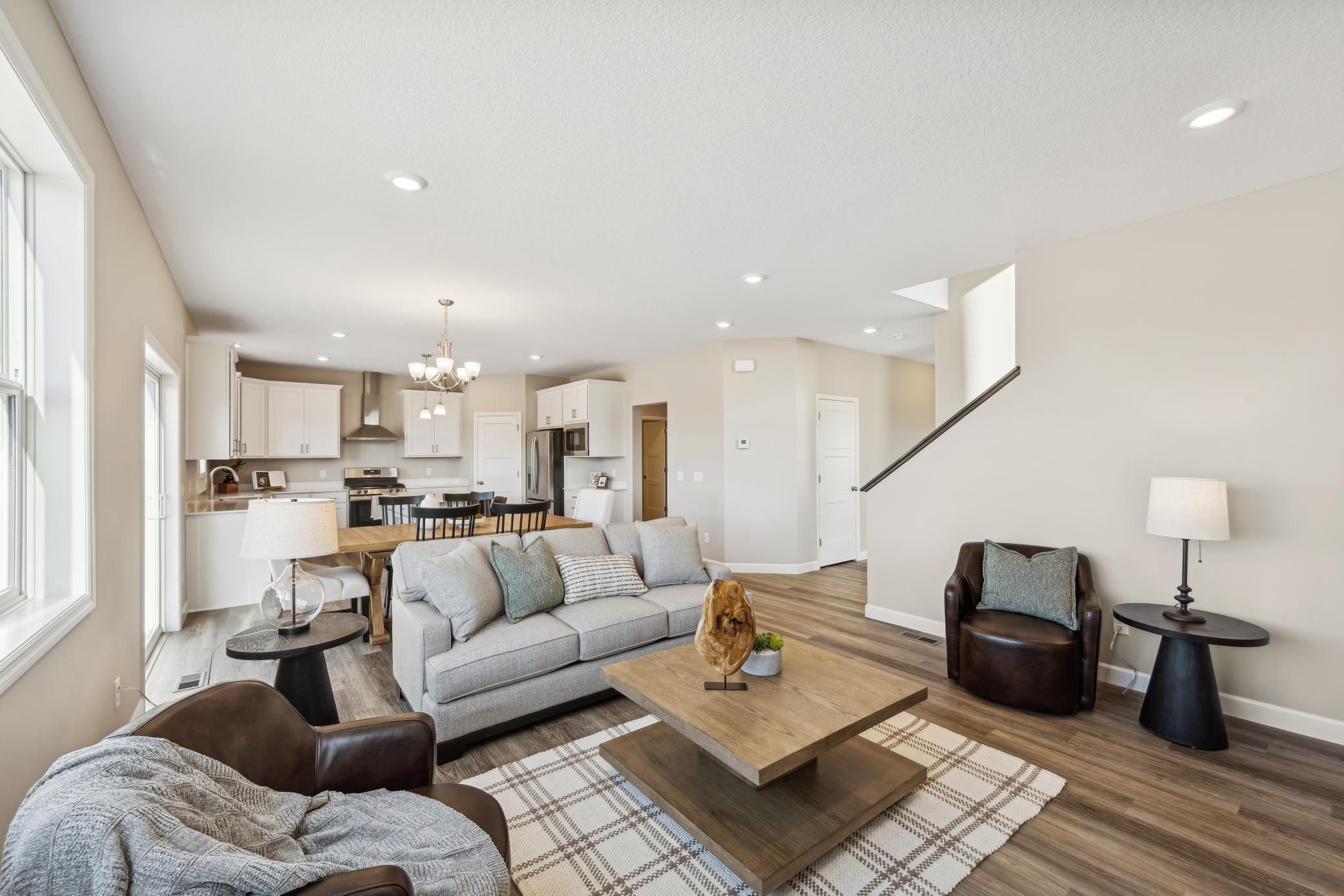 Photos taken from a former model, talk with sales agent about finishes going into home.