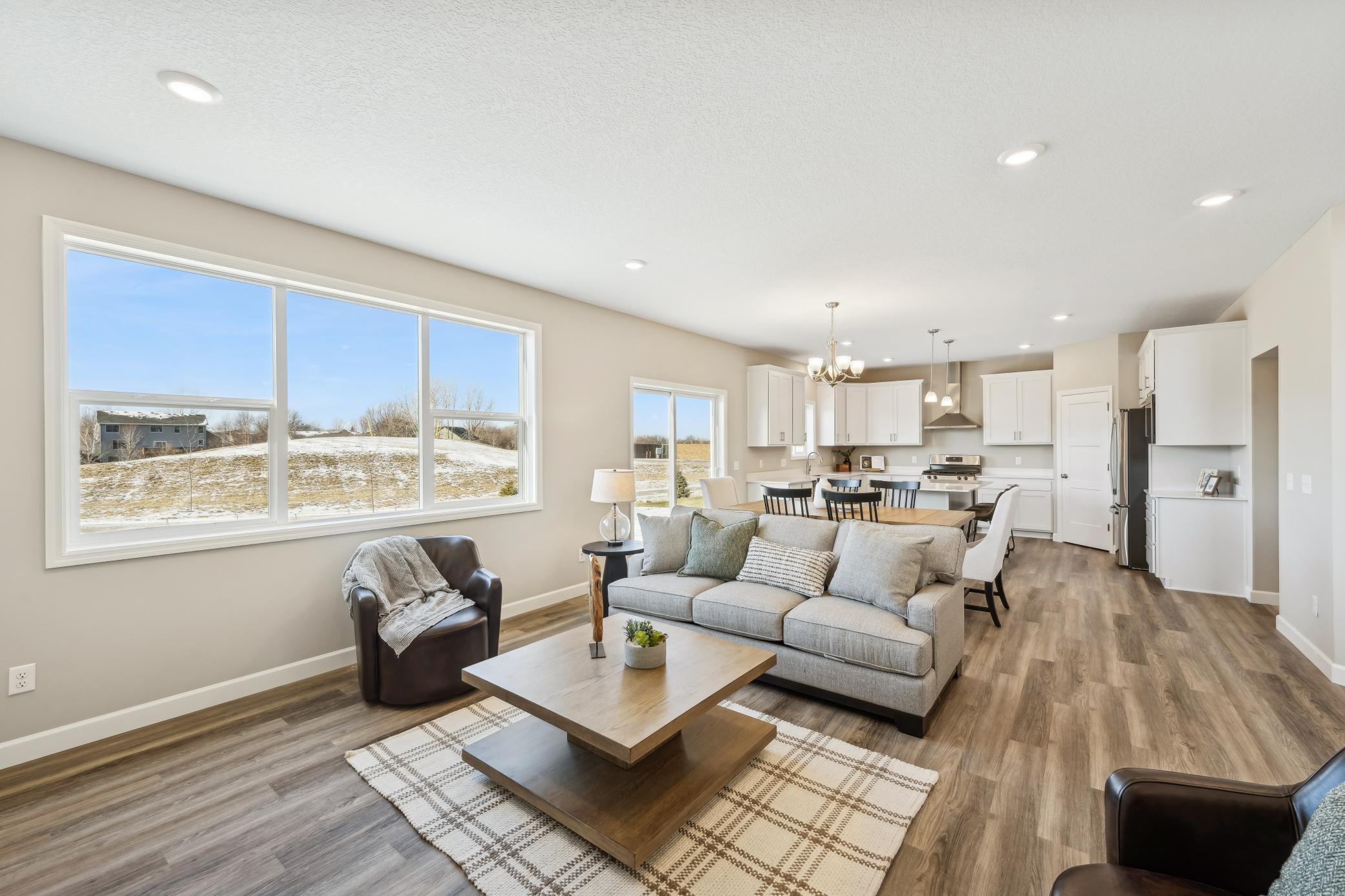 Photos taken from a former model, talk with sales agent about finishes going into home.