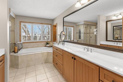 Large Primary Bath with Tub and Shower - Upper Level