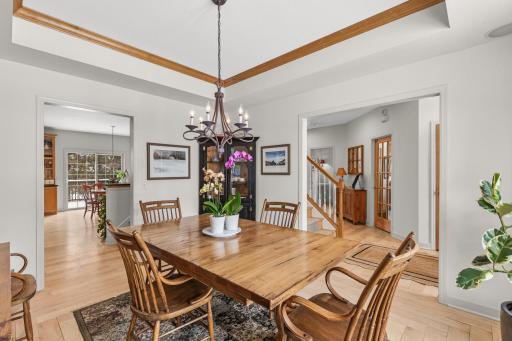 Formal Dining Room flows into Kitchen and Foyer