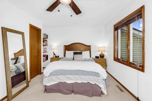 Master bedroom with private entry to the main bath
