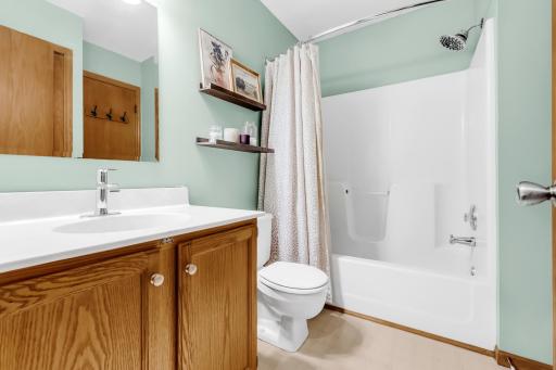 Upper level bath with private access to master bedroom