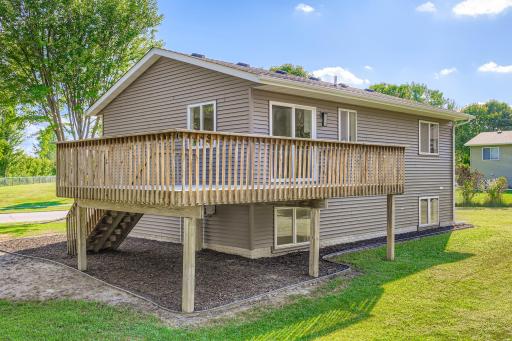 The deck is ready for your finishing touches and the open yard offers plenty of space to garden, play, or add future fencing—a great canvas to make your own.