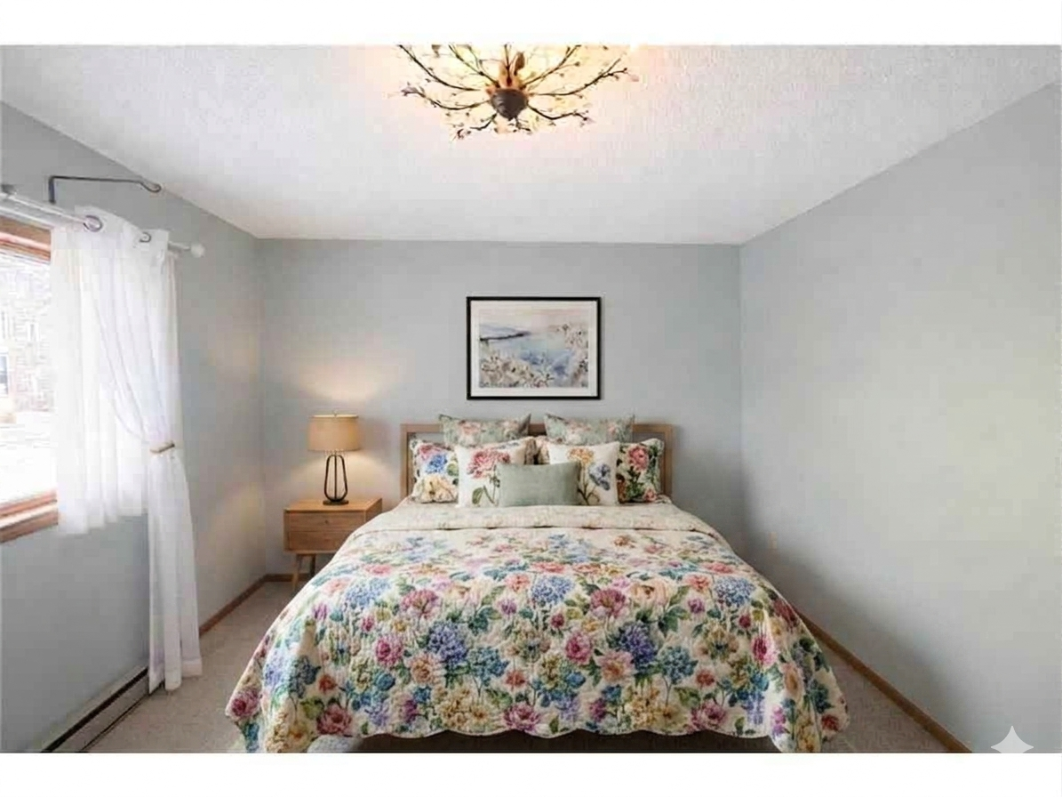 2nd bedroom is virtually staged