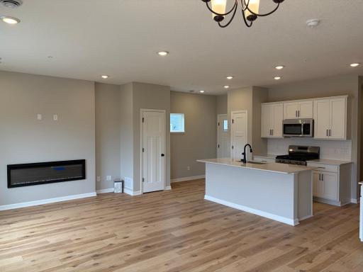 The view from the dining room shows how your friends and family will enjoy your new home for years to come!