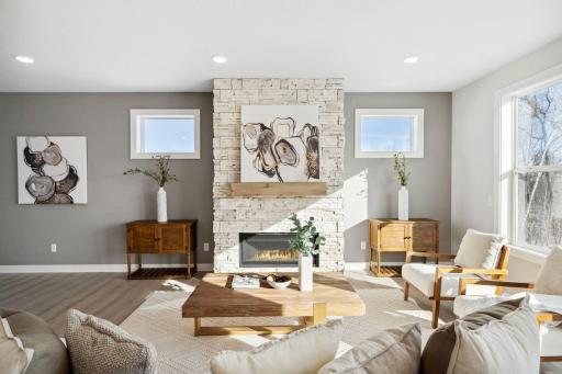 Living Room with Fireplace- Similar home
