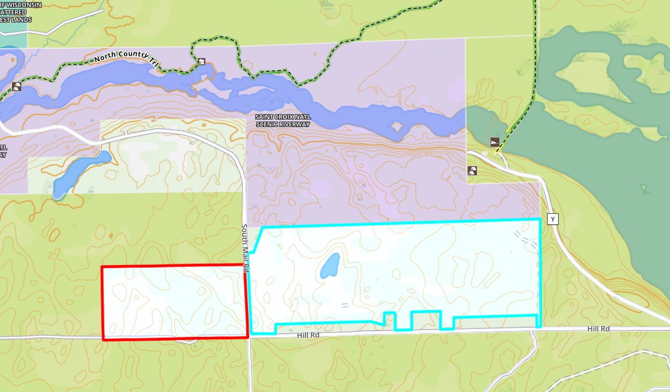 Area topo map