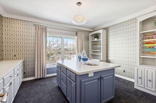 dreamy craft, gift wrapping room