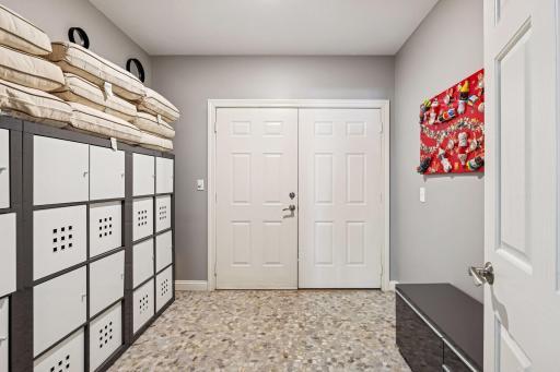 lower level pool room opens to sport court and the swimming pool