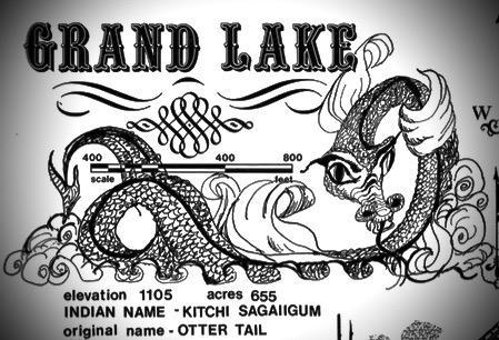 Grand Lake Historical map info.