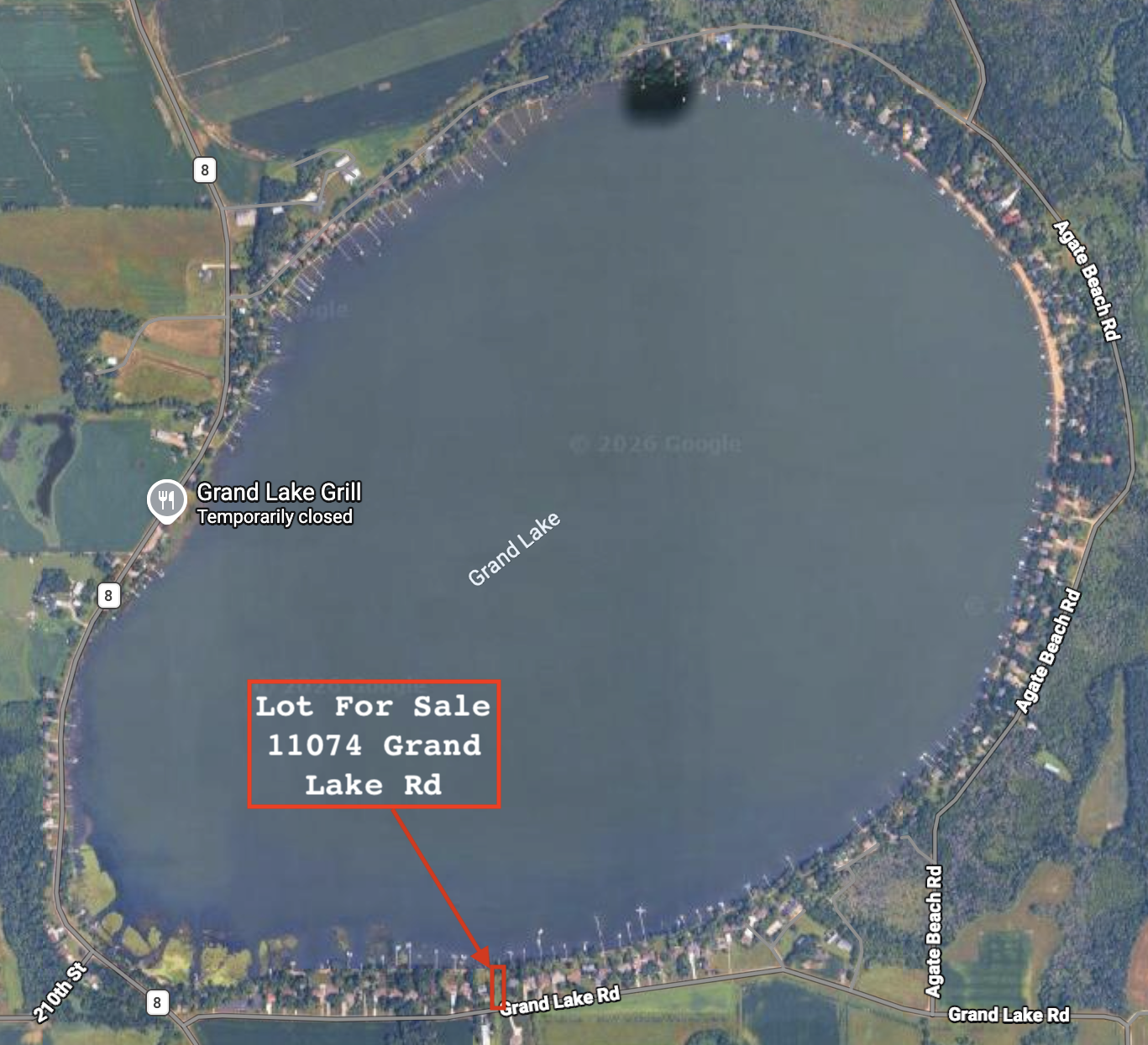 Aerial View of Lake