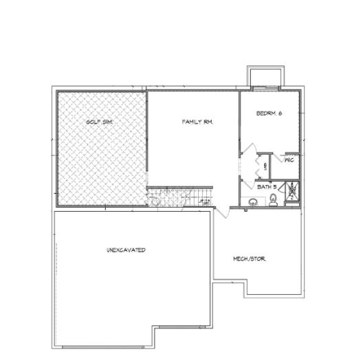 Lower Level Floor Plan