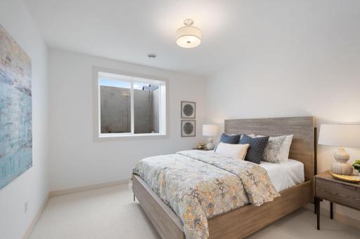 Lower-level bedroom 6 with walk-in closet