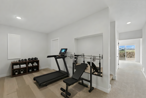 Lower level flex room *Photo is virtually staged