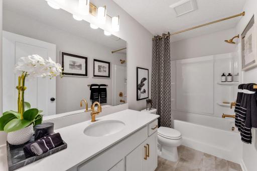 Kingston K3DF. *** ESTIMATED COMPLETION DATE July 2026 ***. Photo of similar home for reference only. Colors and selections will vary. Upper level full bathroom conveniently located just steps from each upper level BR.