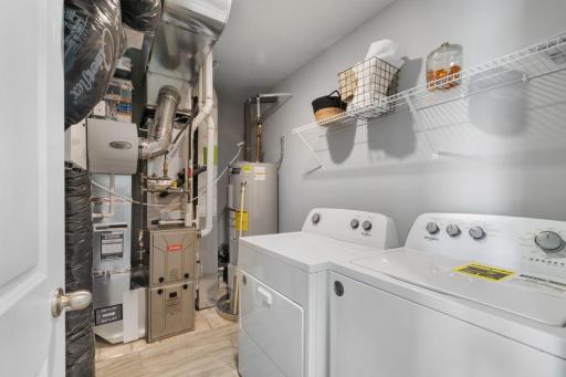 Upper-level laundry makes this task so much easier! Photo is of model home. Colors and options may vary. Ask Sales Agent for details.