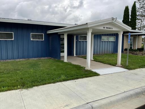 Commercial office building positioned on a highly visible corner lot along Hwy 23, the main artery through Foley.