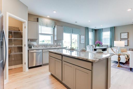 A great view of the open spaces on this main level.