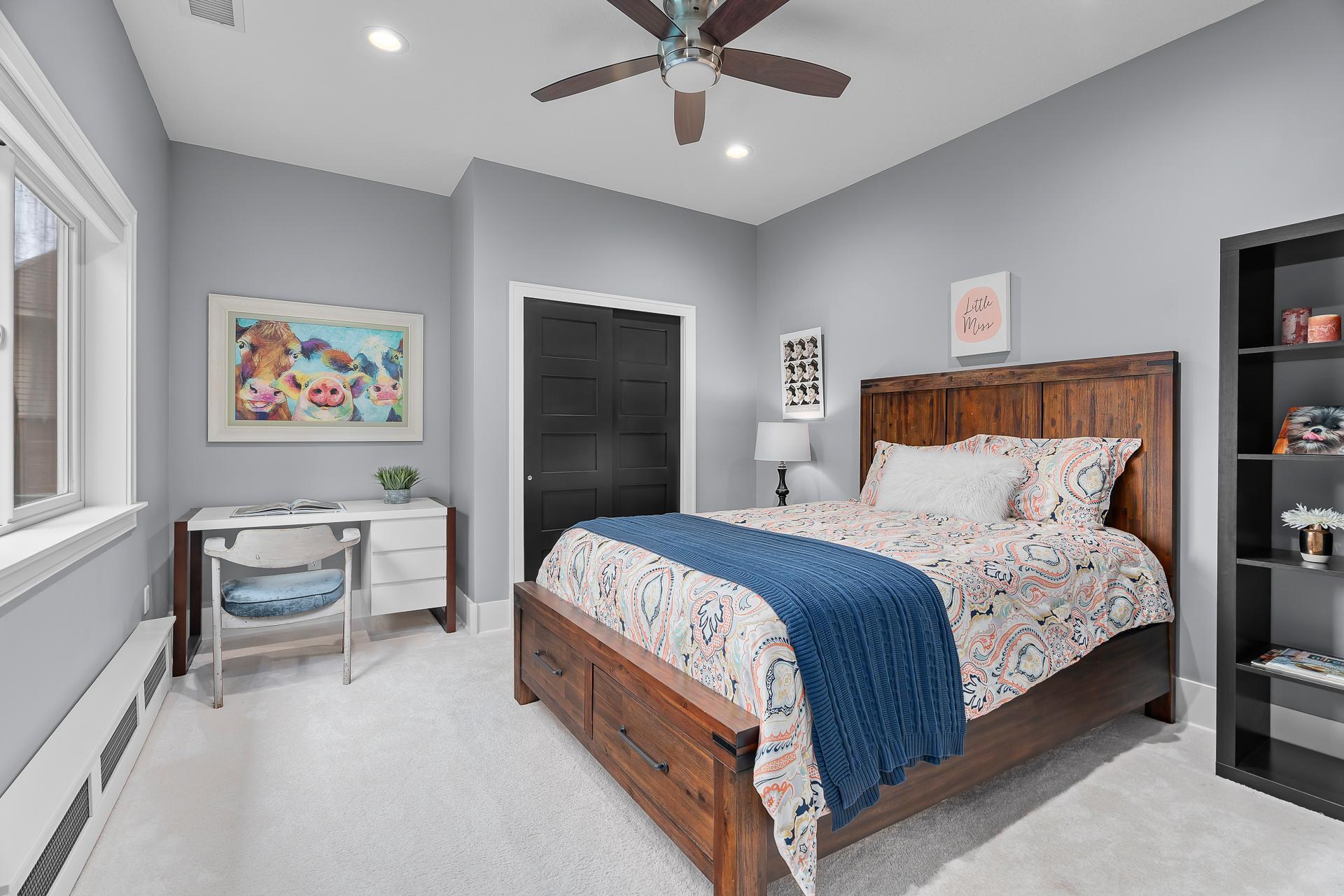 The main level features a separate 2nd bedroom ensuite with a 5x5 walk-in closet.