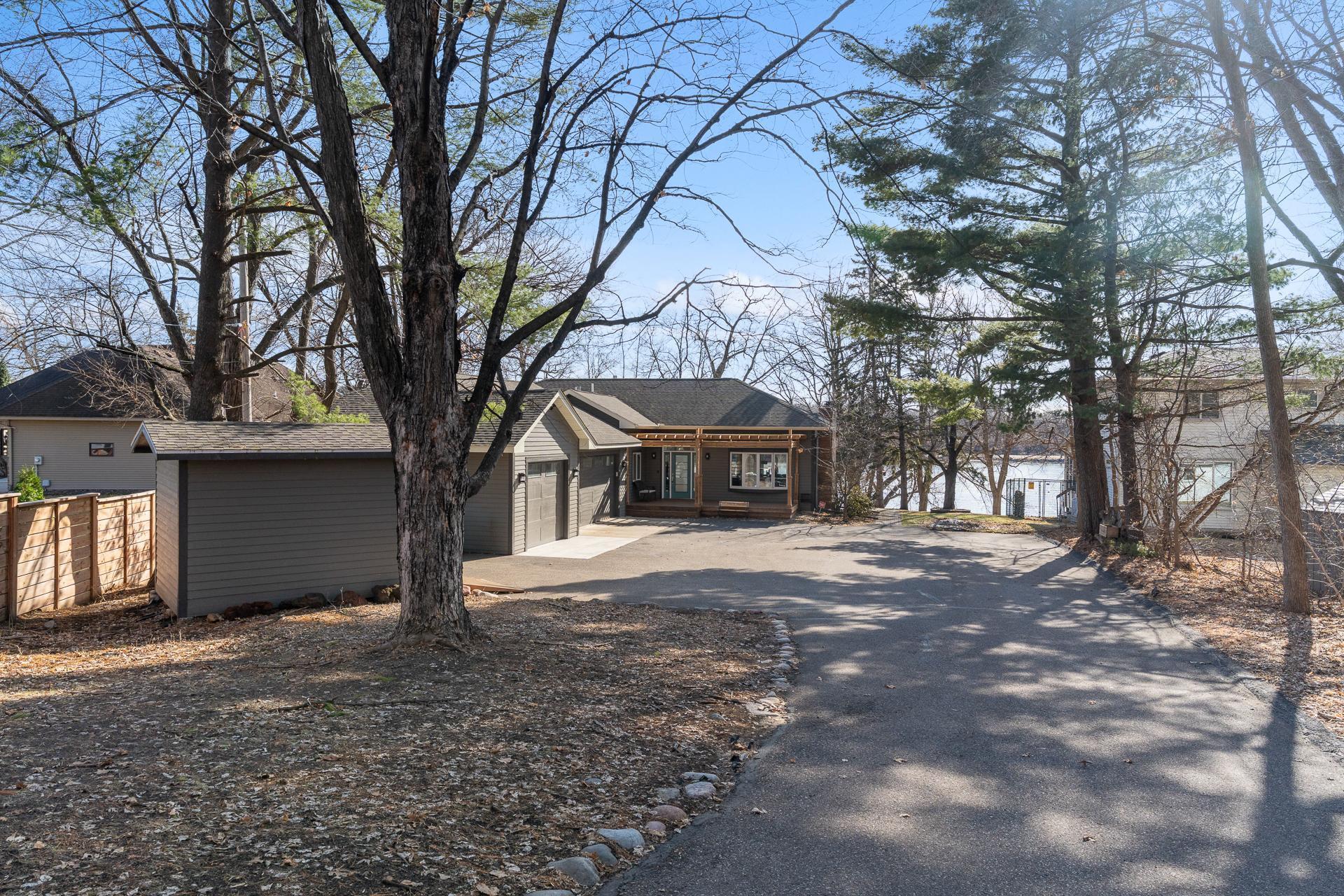 Very private entrance to home with plenty of room for guest parking.