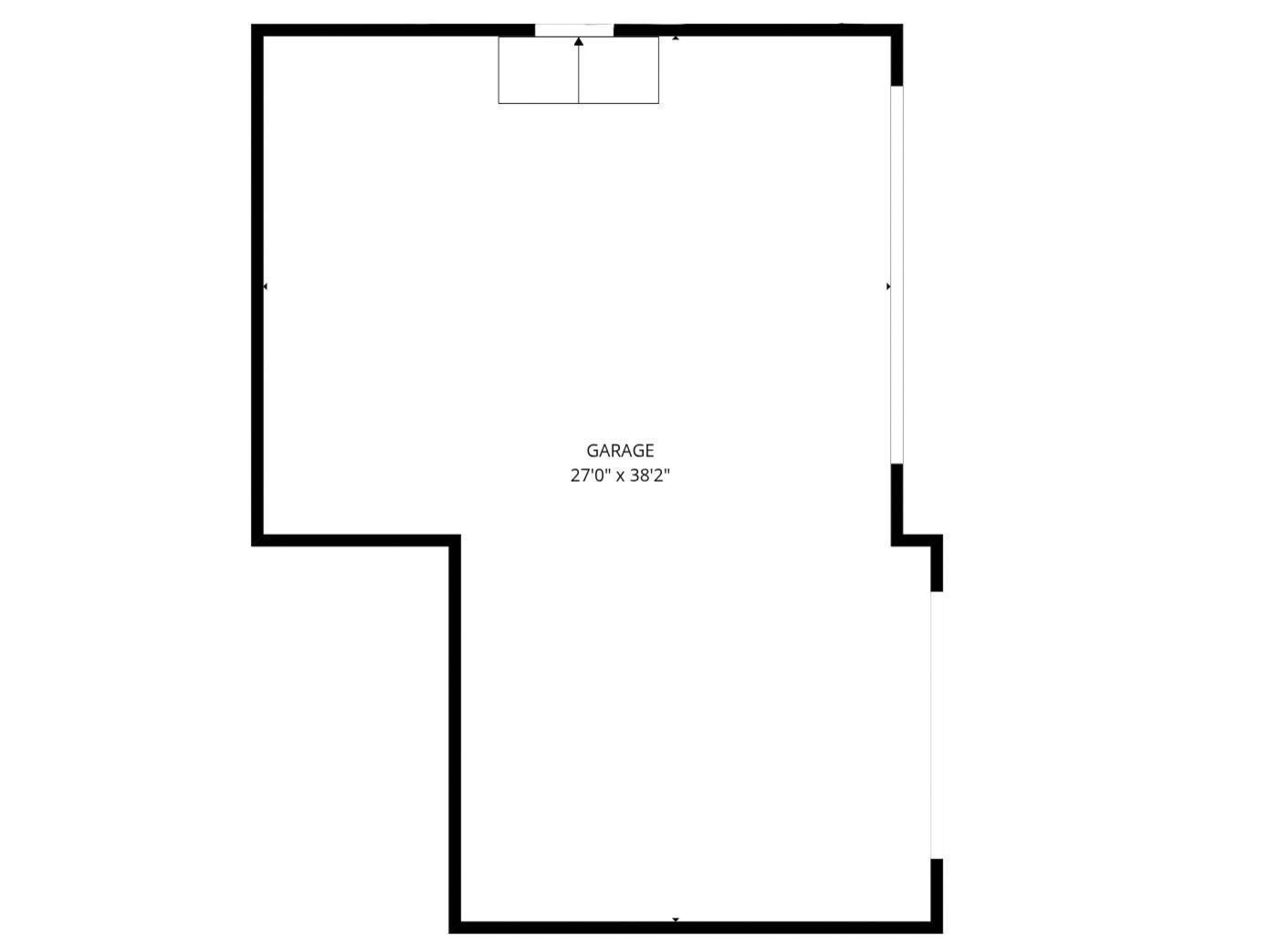 Garage floor plan.