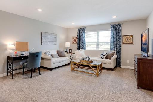 Relax, play and enjoy! This upper level game room provides an additional 270 square feet of living space and is conveniently located adjacent to all four of the upper level bedrooms.