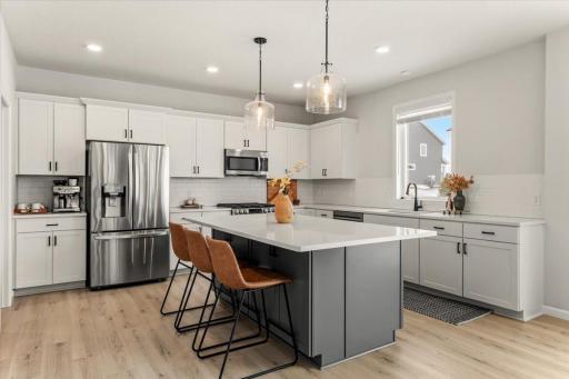 Open kitchen with tons of storage & plenty of counter space
