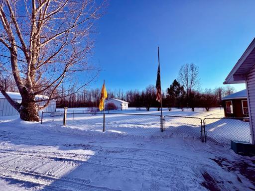 Fenced in back yard!
