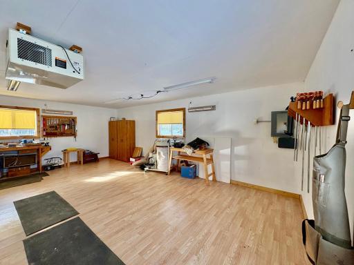 Inside workshop- could be a guest house too